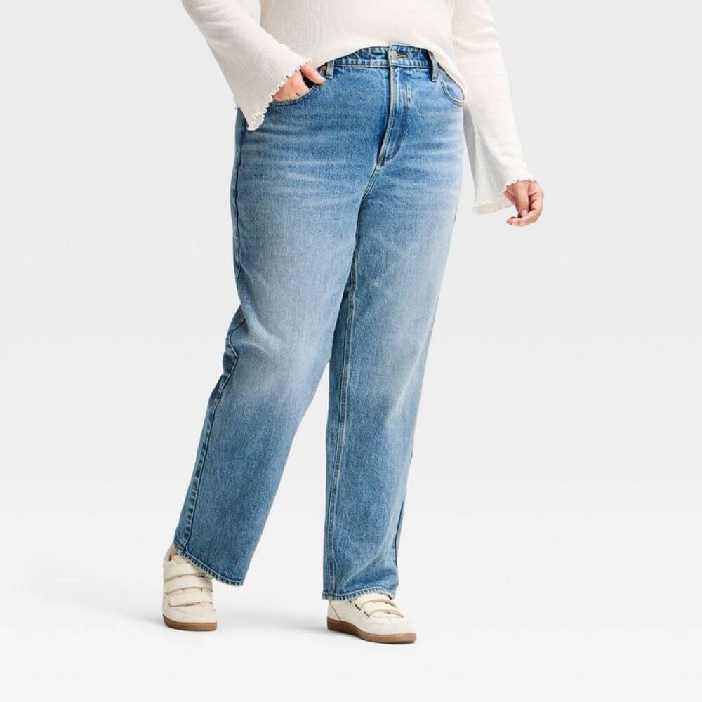 Women's Vintage Straight Pants - Universal Thread Dark Wash 18